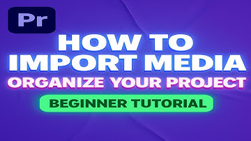 How to Import Media and Organize Your Project in Premiere Pro ? – Beginner Tutorial #editing .....