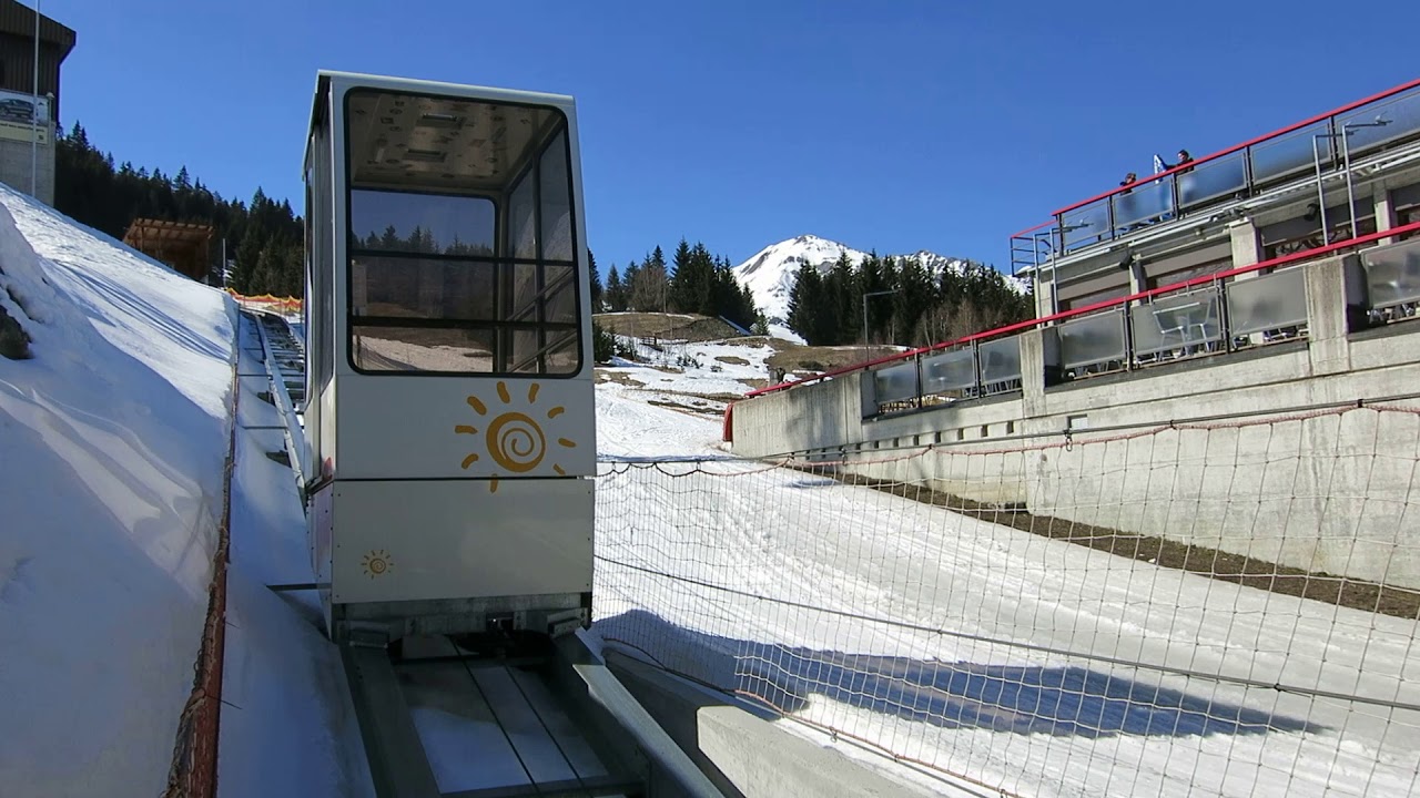 Standseilbahn 7460.01 Savognin Tigignas - Fahrt Video 1