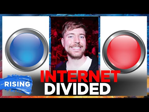 Mr. Beast DIVIDES INTERNET with red, blue button dilemma | RISING