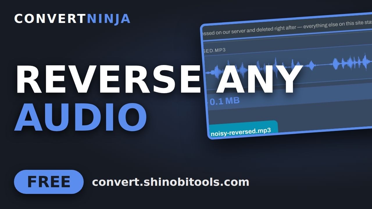 Reverse Audio Online — Free, From Audio or Video