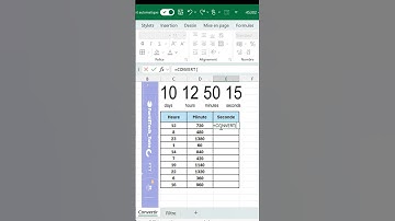Convertissez heures en minutes et minutes en secondes dans Excel !#excel #astuce #tutoriel