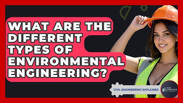 What Are The Different Types Of Environmental Engineering? - Civil Engineering Explained