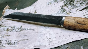 Make a Viking Knife SEAX from an Old File