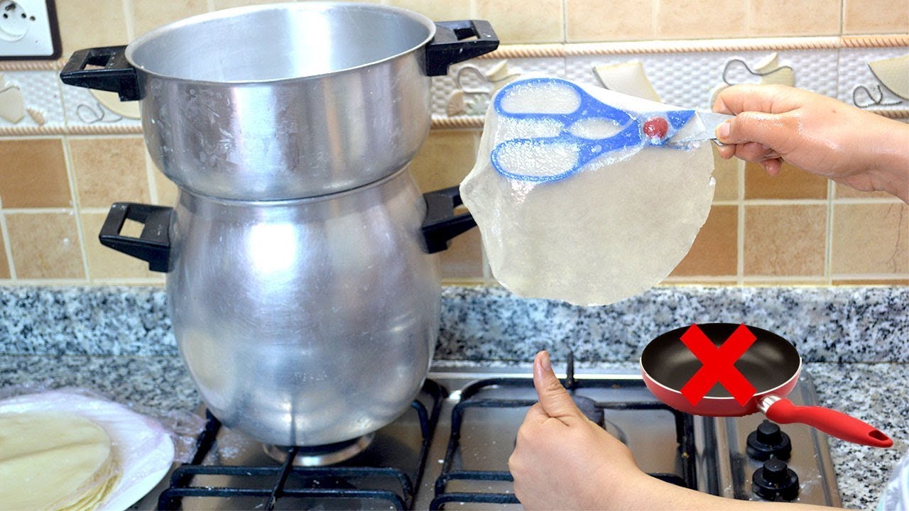 جدييد و حصري ورقة البسطيلة في الكسكاس بدون مقلاة  في دقائق بدون مجهود / الديول