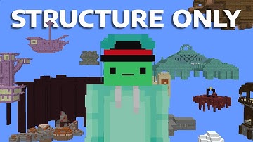 Beating Minecraft With ONLY Structures