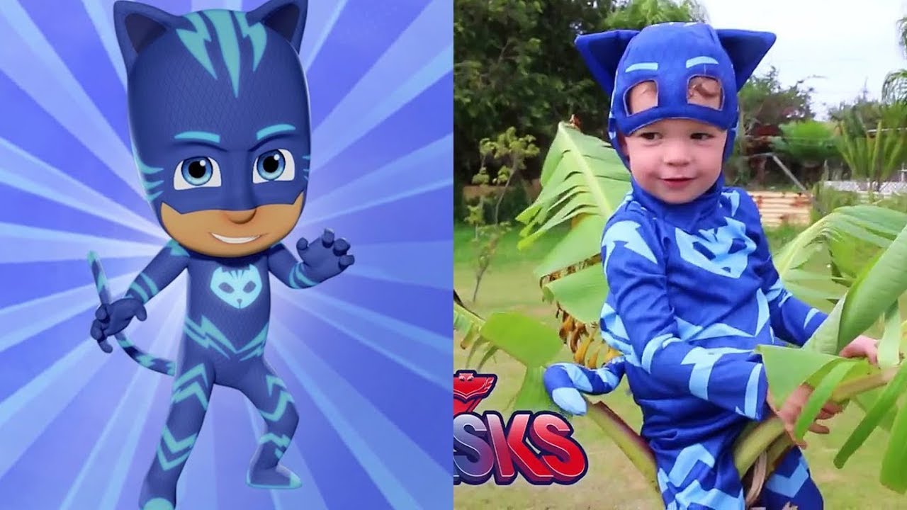 PJ Masks Characters in Real Life 2019 - YouTube