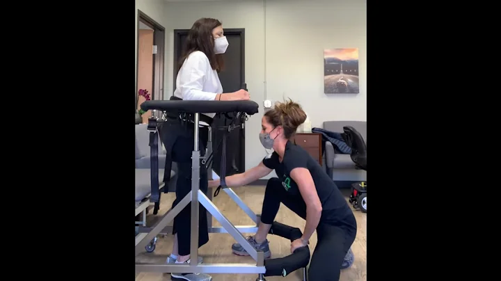 Nancy walks again in the Gait Harness System with ...