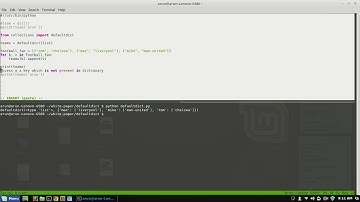 defaultdict in python