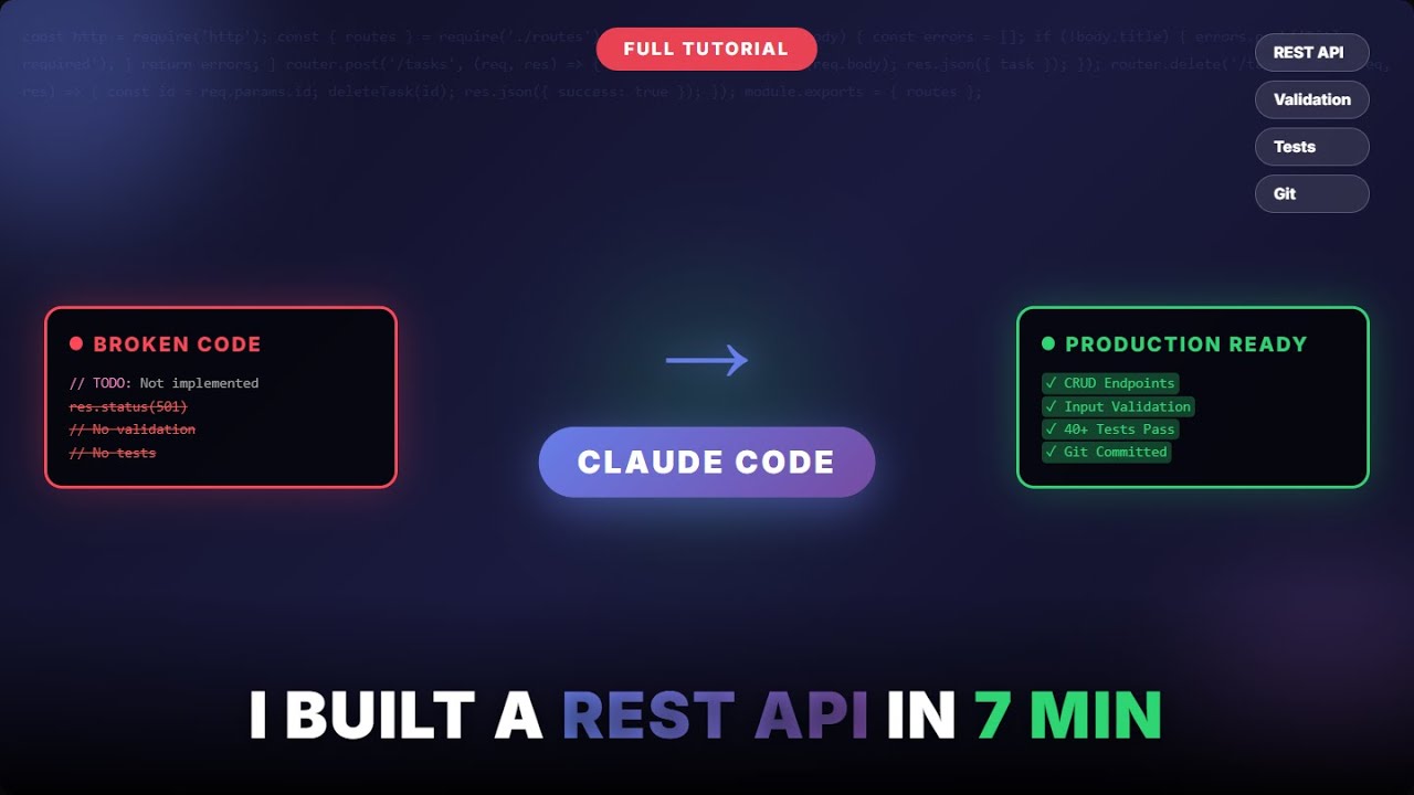I Let AI Build My REST API - Here's What It Created - YouTube