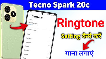 Tecno spark 20c ringtone setting tecno spark 20c me ringtone kaise set kare #tecnospark20c