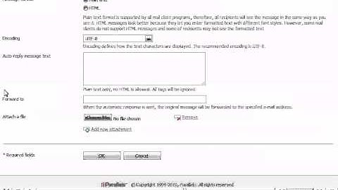 How to enable Auto-Reply for an E-mail Address in Plesk