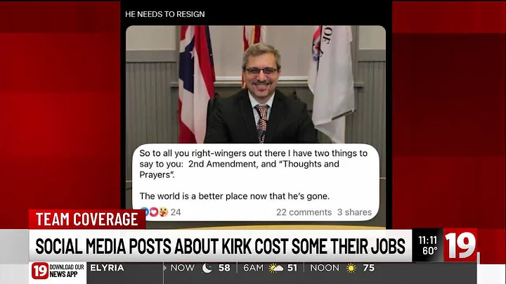 Social media posts about Charlie Kirk's assassination put locals' jobs in jeopardy