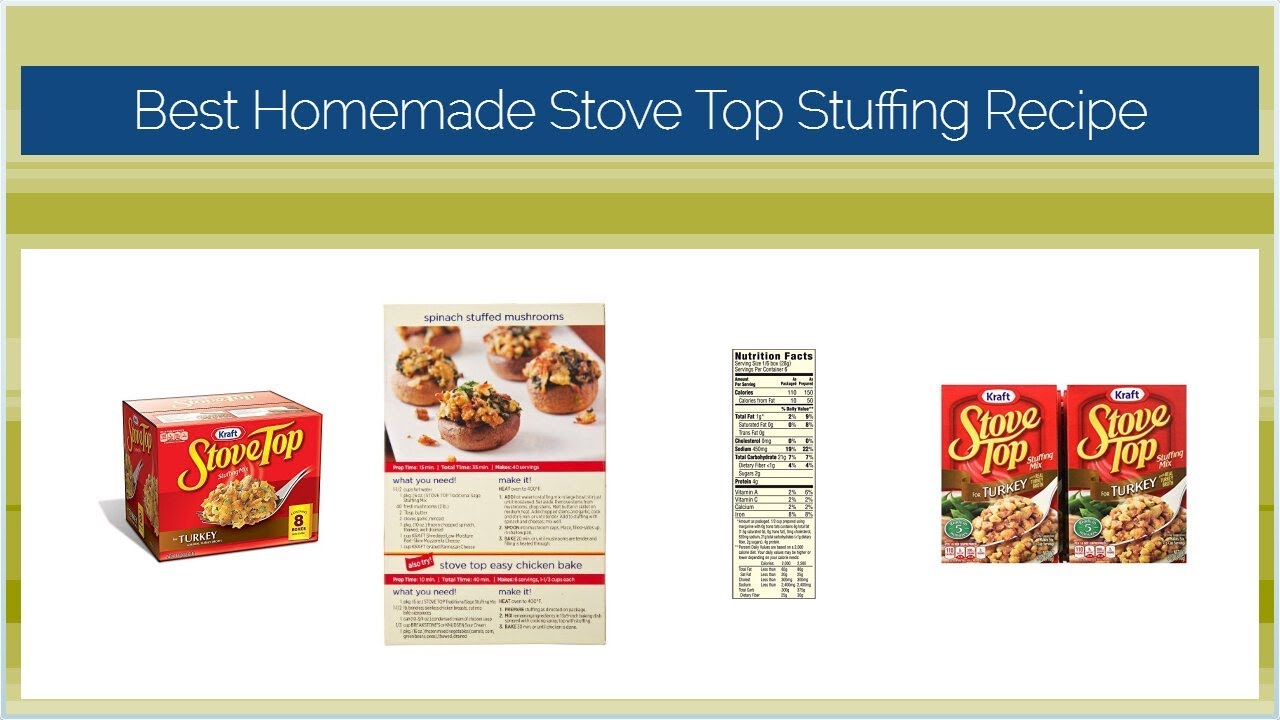 Best Homemade Stove Top Stuffing Recipe YouTube