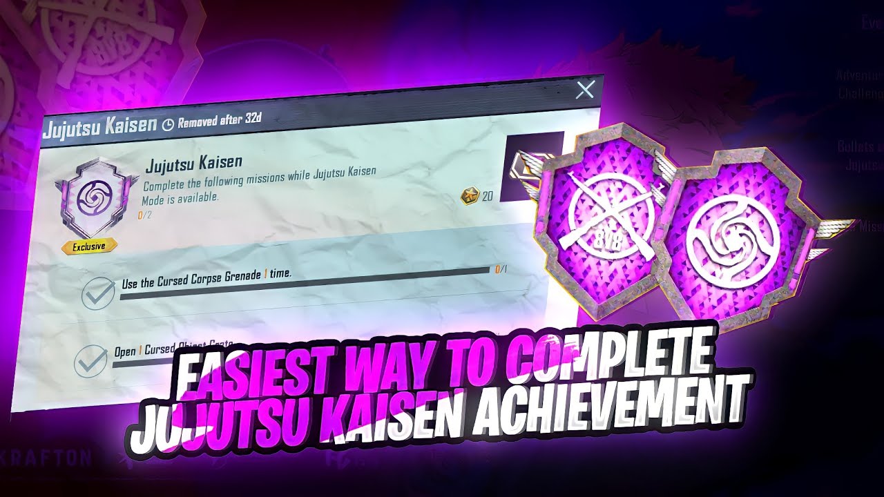 New Jujutsu Kaisen Mode Release Date | Jujutsu Kais Achievement #PUBGMNextStarProgram #CYCLE2SEASON4