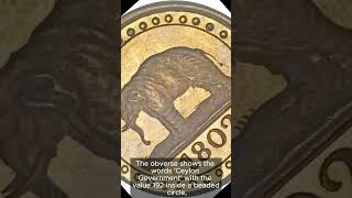 British Ceylon’s Tiny Copper Coin - 1802 1⁄192 Rixdollar Coin #shorts  #coin