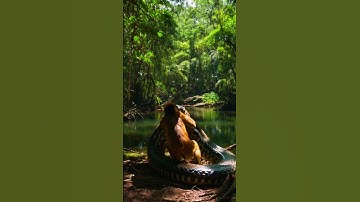 OMG King Monkey And Python #Ai