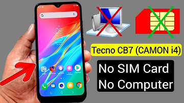 Tecno CB7 (CAMON i4) Hard Reset & Google Account Bypass 2021 |ANDROID 9 Without PC