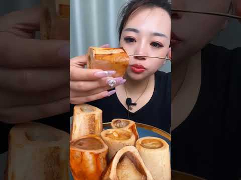 mukbang asmr eat  all meat marrow bone super tasty