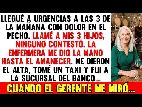Llegué A Urgencias A Las 3 AM, Mis 3 Hijos No Contestaron, Por La Mañana Fui Al Banco Y
