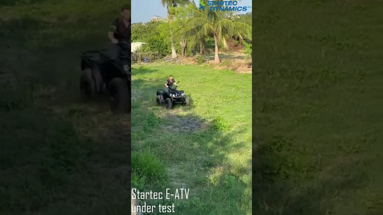 Startec Electric All-Terrain Vehicle (E-ATV) under test_Ride on Greens 