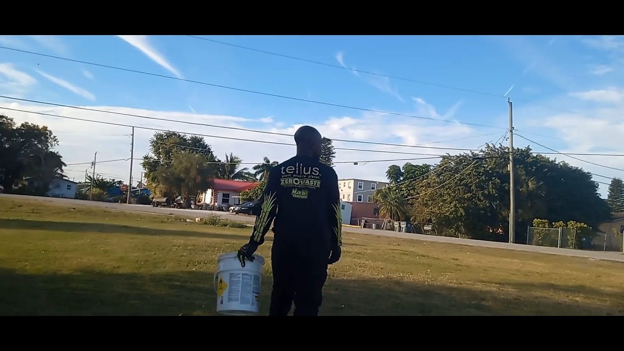 Cleaning up the Neighborhood- 3 empty lots on SW 5th Street Belle Glade, Florida 