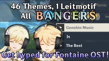 All "Photon of Fluctuation" leitmotifs in Genshin Impact (trailers, demos, cutscenes, in-game music)