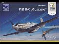 North American P-51 B/C Mustang Expert Set ARMA HOBBY 1:72
