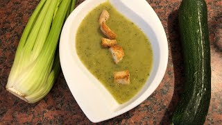 Суп изумительное сочетание кабачка  Soup amazing combination of zucchini and celery #рецепт#recipe