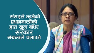 सरकार संसद्बाट निर्देशित हुनुपर्छ, राजनीतिक संयन्त्रबाट होइनः विमला राई पौडेल