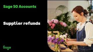 Sage 50 Accounts (UK): Supplier refunds