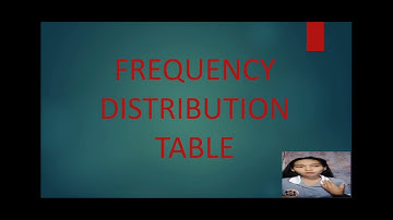 Array,Stem-and-leaf Diagram and Frequency Distribution Table