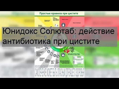 Юнидокс Солютаб: действие антибиотика при цистите