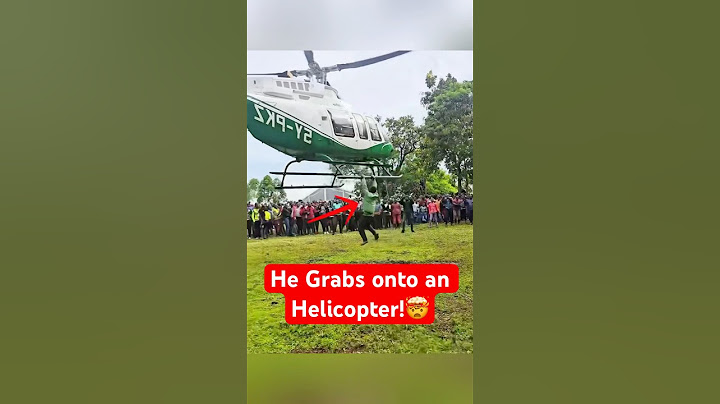 He Held Onto a Helicopter… You Won’t Believe Why