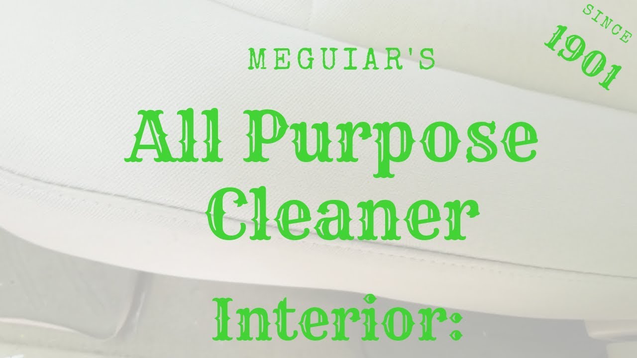 Using Meguiars APC to clean Leather 
