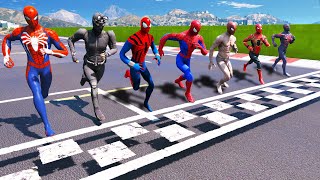 TEAM SPIDER-MAN Running Challenge (Funny Contest) - GTA V Mods