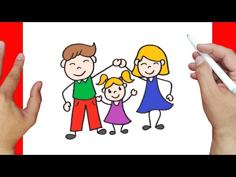 Vídeo: Com Dibuixar Una Família De Tres Persones Per Etapes