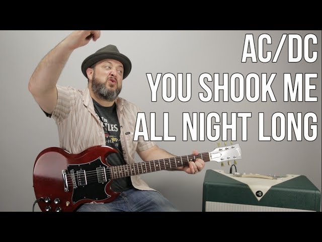 You Shook Me All Night Long by AC/DC - Guitar Tab Play-Along - Guitar  Instructor