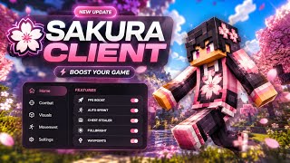 Sakura Client - Best FREE Minecraft Hacked Client For Java in 2026! (1.8.9 - 1.21.11+) 100% WORKING