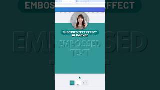 How to create Embossed Text in Canva (no extra tools needed!)✨