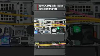 High-speed InfiniBand Optics Compatibility Testing #infiniband #dac #aoc #module #shorts
