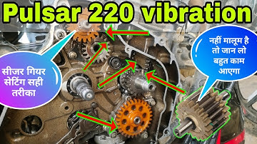 pulsar 220 scissor gear setting|pulsar 220f Timing Gear Set