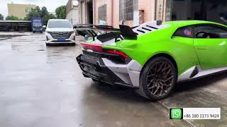 lamborghini huracan lp580  lp610 upgrade sto dry carbon body kit