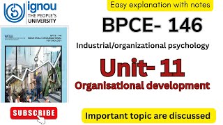 BPCE-146 unit-11 organisational development #ignou #bpce146 #exam2025 #importantquestions #paper 