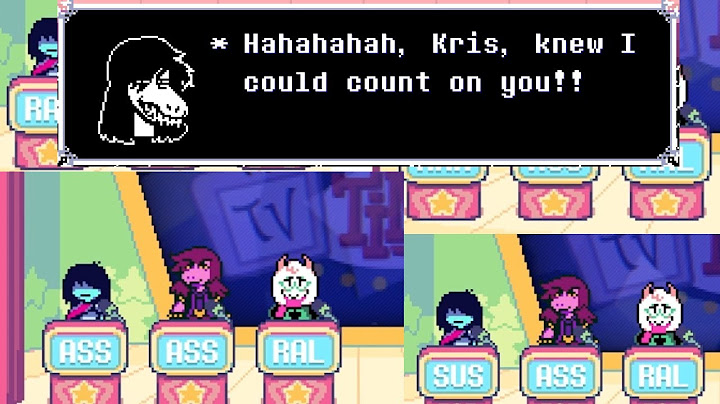 Deltarune Chapter 3: All Secret Three Letter Name Dialogue in The Gameshow Intro