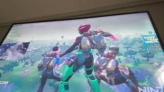 Ninja and laser beams reaction of  The mega team leader event screenshot 5