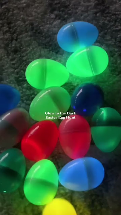 Glow in the dark Easter egg hunt #shorts #easter
