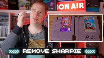 Remove OLD Sharpie from a NES Cartridge with… a Marker?!