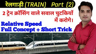 Time Speed and Distance Tricks | Train Relative Speed | Full Basic Concept | Short Trick | Part 2