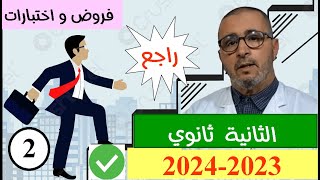 الفرض 1الثانية ثانوي (عموميات حول الدوال) المراجعة المركزة لفروض و اختبارات الفصل الاول..لحسن مراد