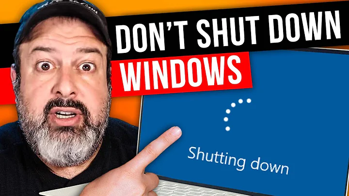 Don't SHUT DOWN your computer!